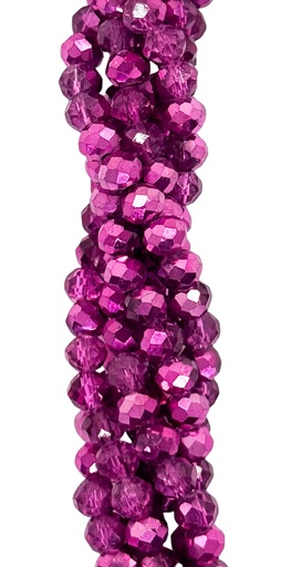 [10641] Cristal de roca 4mm fucsia bicolor 