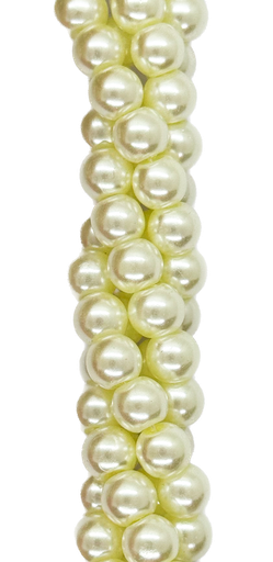 [11230] Perla vidrio perlada 6mm natural x tira  