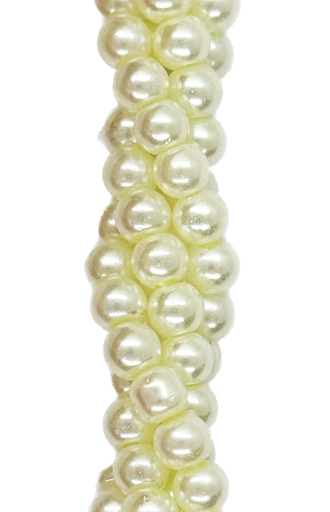 [11230] Perla vidrio perlada 4mm natural x tira  