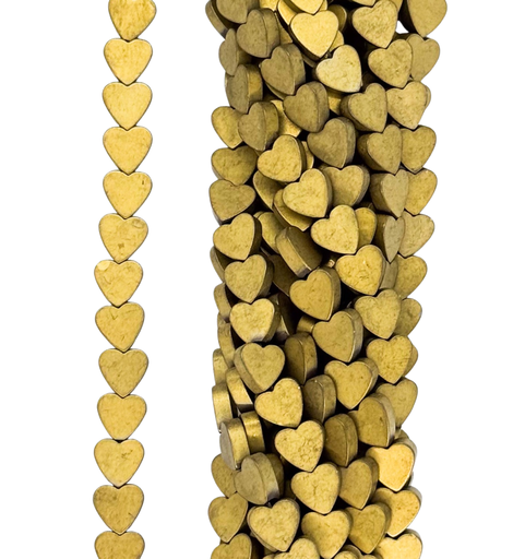 [10011] Hematites corazón 6mm color #004 x tira  