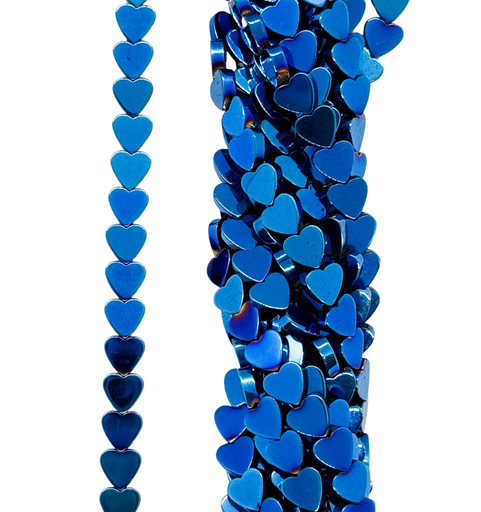 [10011] Hematites corazón 6mm color #010 x tira