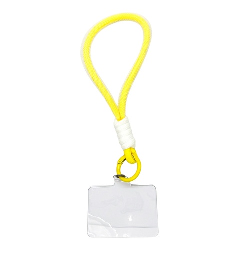 [10090] Strap/Llavero tira celular 15cm amarillo x 1 un. 
