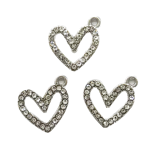 [12205] Dije fundición corazón chico c/strass x 2 un. (1)