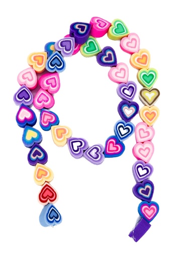 [10217] Tira de fimo corazones x 40un 