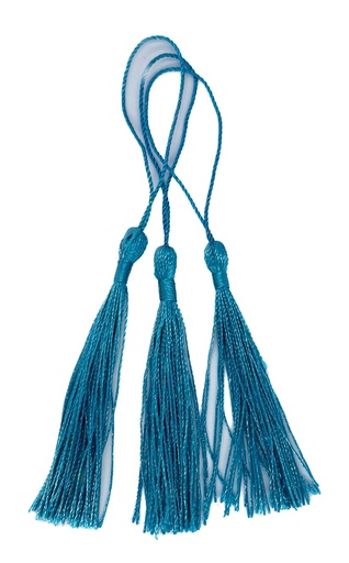 [11903] Fleco borla de seda turquesa x 10 un. 