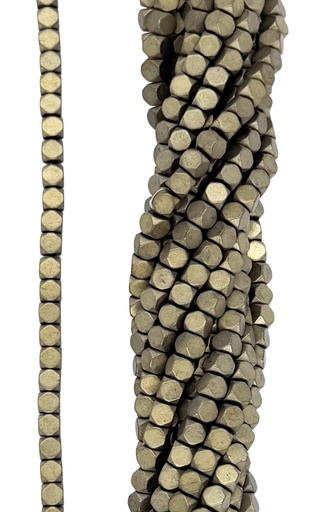 [10011] Hematites cubo 4x4mm color #005 x tira 