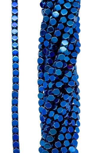 [10011] Hematites cubo 4x4mm color #011 x tira  