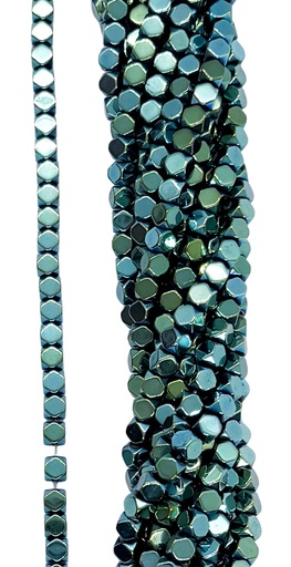 [10011] Hematites cubo 4x4mm color #013 x tira  