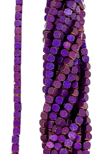 [10011] Hematites cubo 4x4mm color #014 x tira   