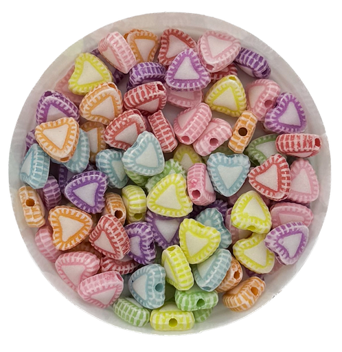 [11041] Plástico infantil labrado corazón (1) x 15gr. 