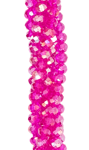 [10642] Cristal de roca 6mm fucsia transparente