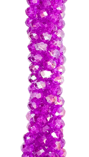 [10642] Cristal de roca 6mm violeta transparente 