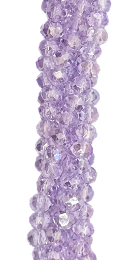 [10642] Cristal de roca 6mm lila bebe transparente (GE)