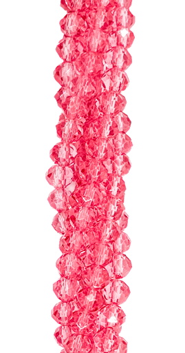 [10642] Cristal de roca 6mm salmón transparente 