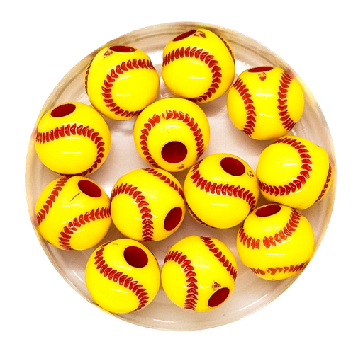 [11791] Pelotita sóftbol amarilla 10mm x 10gr. 
