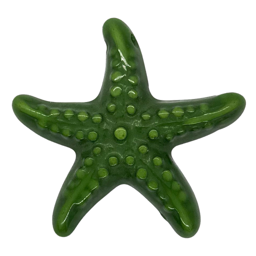 [10228] Estrella de Mar resina (mod 2) verde x 1un
