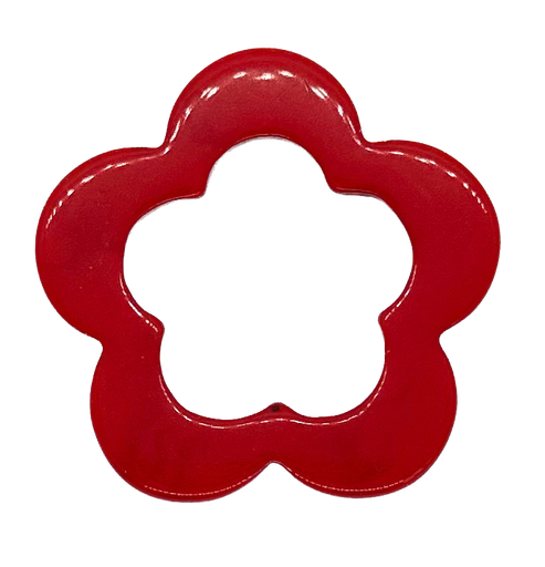 [10288] Flor resina roja x 1un  