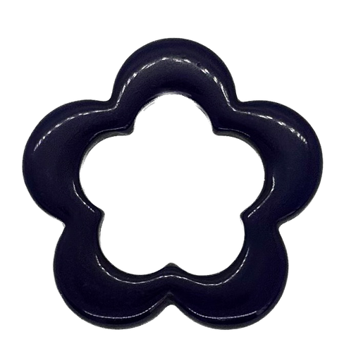 [10228] Flor resina azul marino x 1un  