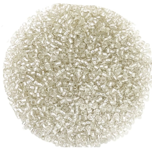 [11223] Mostacilla plateado transparente #21 x 25gr   
