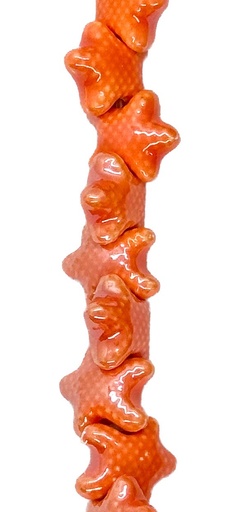 [10264] Cerámica 12 mm estrella mar naranja