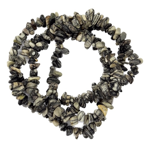 [10759] Escallas ópalo dentrítico x tira  