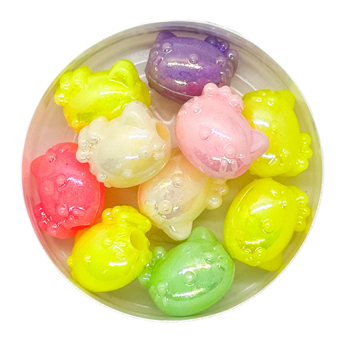 [10280]  Plástico infantil pastel brillo kitty x 10gr.
