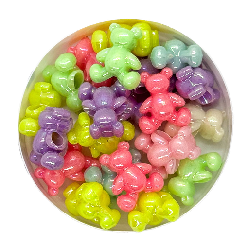 [10280]  Plástico infantil pastel brillo osito x 10gr.  