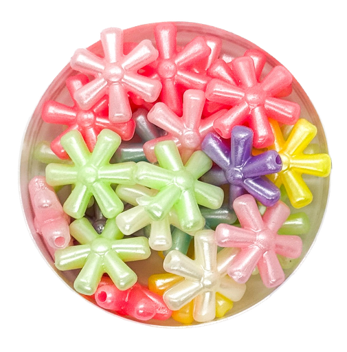 [10280]  Plástico infantil pastel brillo flor #1 x 10gr.    