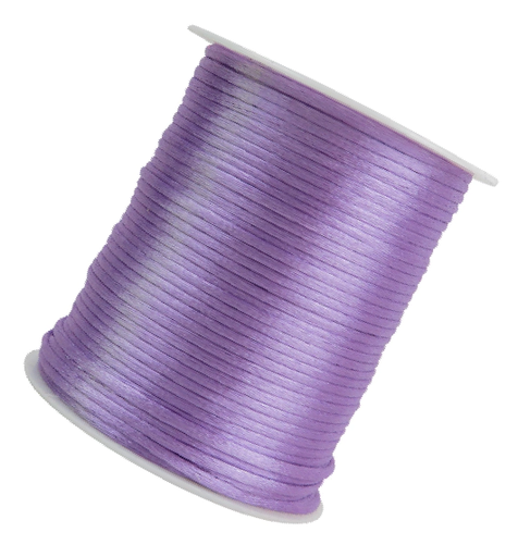 Cordón de seda lavanda 2mm   