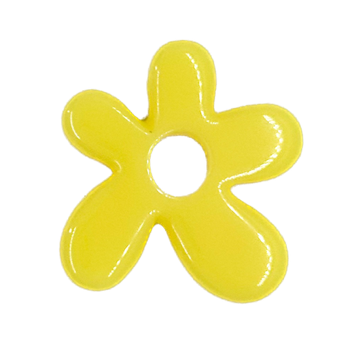 [10228] Flor resina (mod 1) amarillo x 1un  