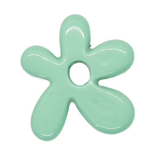 [10228] Flor resina (mod 2) aqua x 1un 