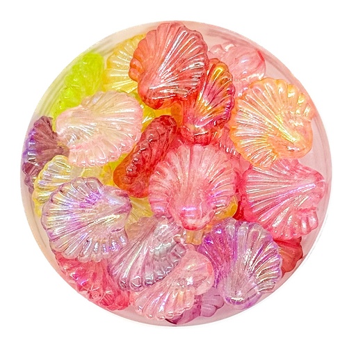 [12580] Acrilico traslucido ostras multicolor x 10gr