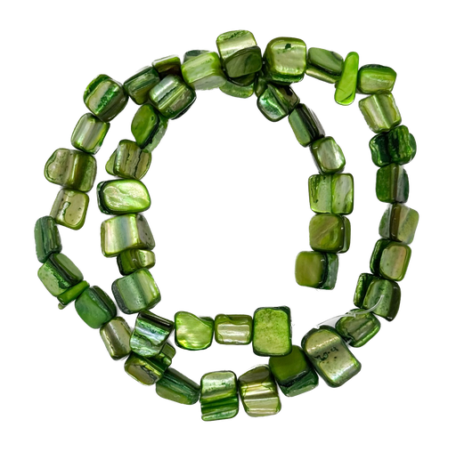 [10871] Tira nacar chispita verde 40cm x 1un  