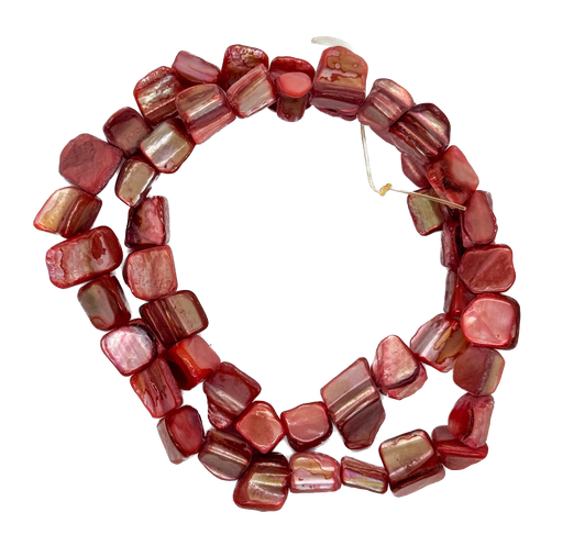 [10871] Tira nacar chispita rojo 40cm x 1un 