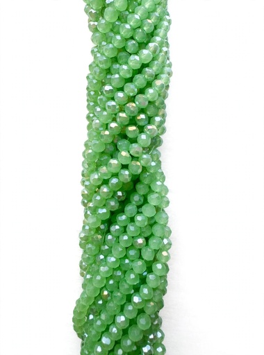 [10641] Cristal de roca 4mm verde manzana opalino tornasol (GC)