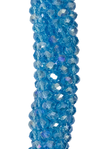 [10642] Cristal de roca 6mm celeste transparente tornasol 