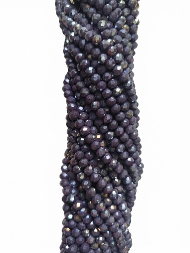 [10642] Cristal de roca 6mm lavanda osc. opaco tornasol (GF)