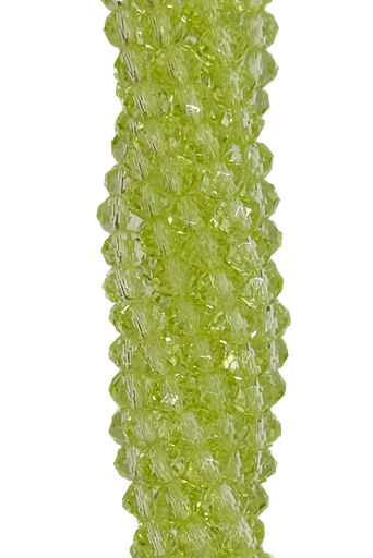 [10642] Cristal de roca 6mm verde manzana transparente