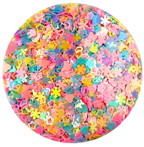 [11114] Mini lentejuela surtidas multicolor pastel x 10gr 