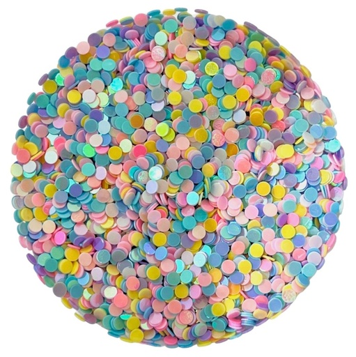 [11114] Mini lentejuela circulo chico multicolor pastel x 10gr  