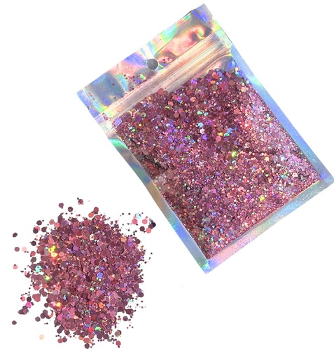 [10389] Glitter rosa x 15gr  