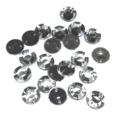 [10178] Gema redonda p/coser 8mm plateada x 100un 