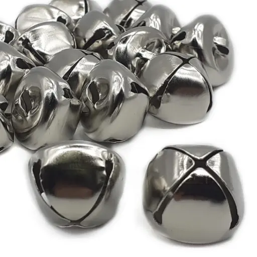 [10589] Cascabel plateado 15 mm x 10 un. 