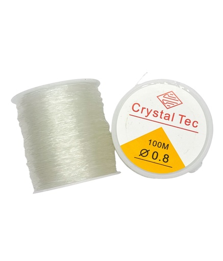 [11348] Tanza elástica 0.8 x 100mt 