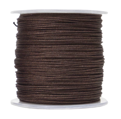 Hilo chino 0.8 mm marrón oscuro 
