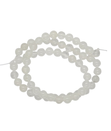 [10388] Bolita piedra cuarzo cristal 6mm x tira   