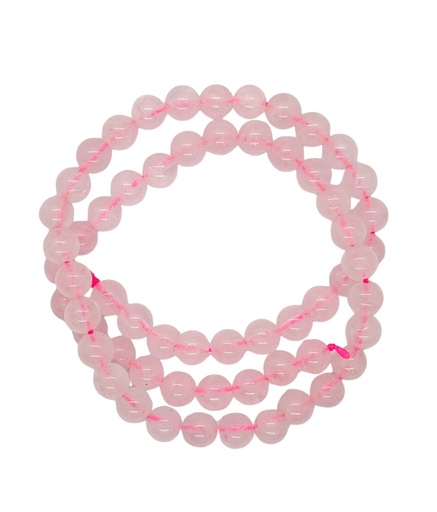 [10388] Bolita cuarzo rosa 6mm x tira   