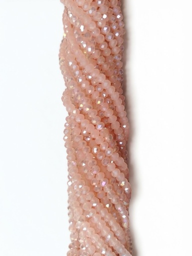 [10642] Cristal de roca 6mm rosa opalino tornasol (GF)