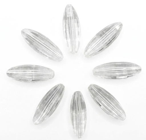 [10426] Cairel acrílico transp. semilla pasante 35x13mm x 20gr