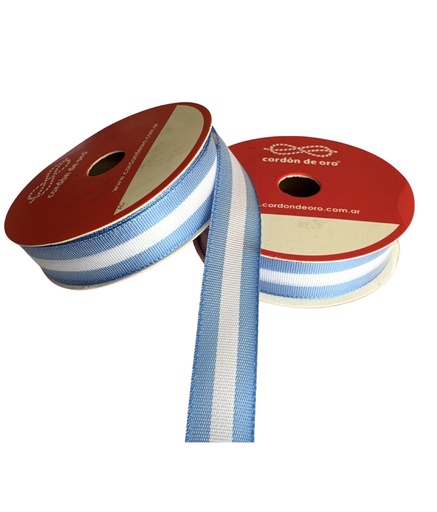 [77962] Cinta Bandera Argentina C. de O.  15mm x 10mt 